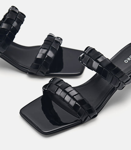 Palma Heel Sandals - Black
