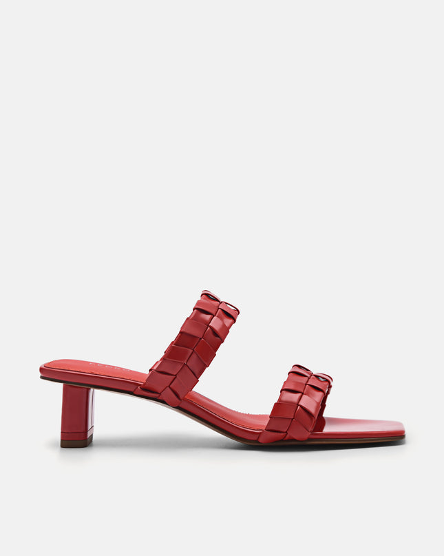Palma Heel Sandals - Red