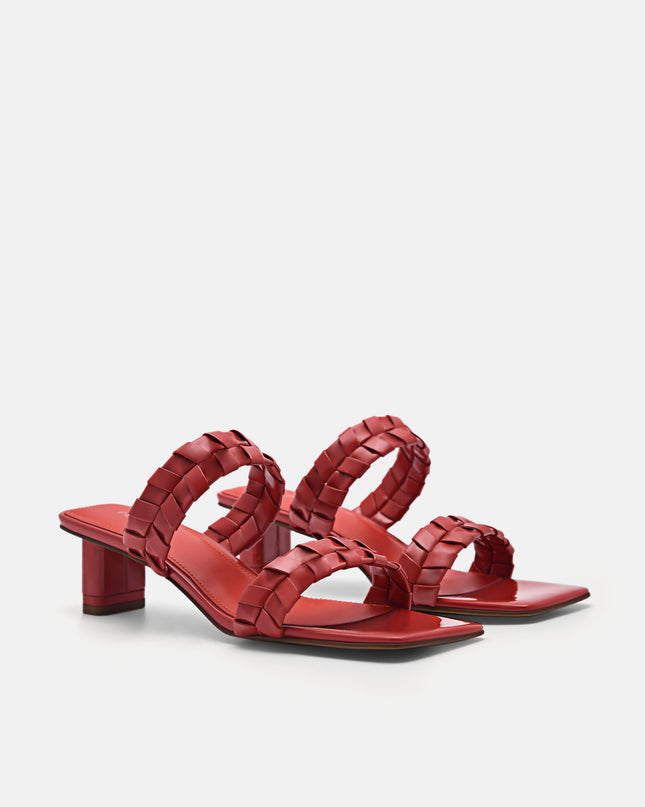 Palma Heel Sandals - Red