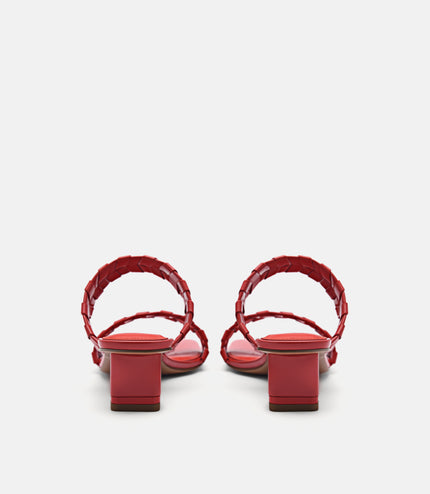 Palma Heel Sandals - Red