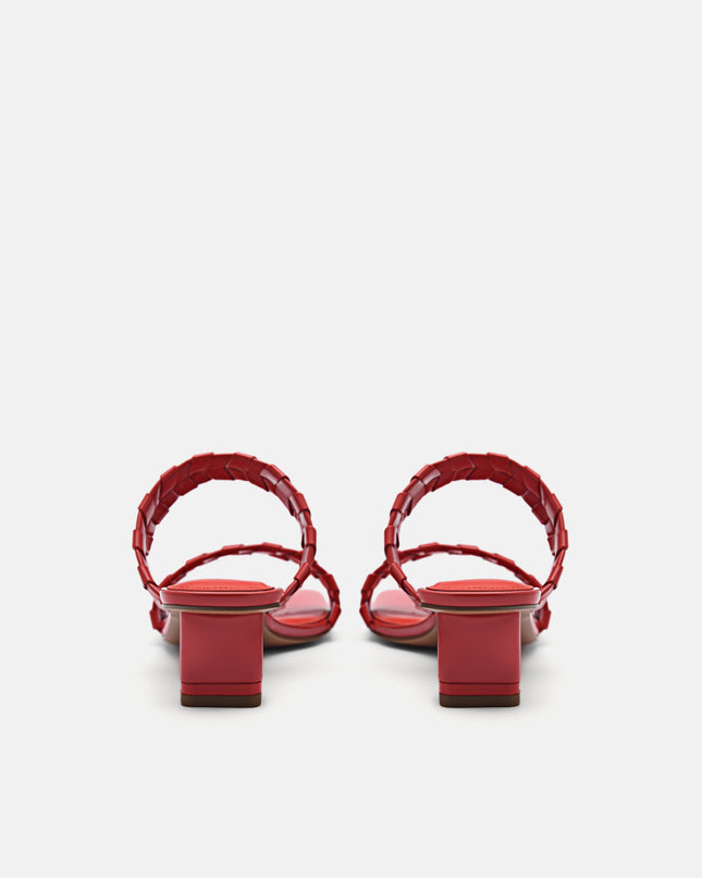 Palma Heel Sandals - Red