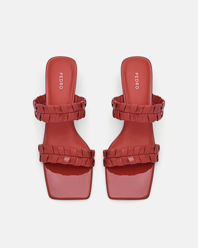 Palma Heel Sandals - Red