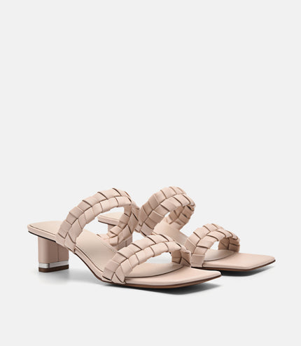 Palma Heel Sandals - Nude
