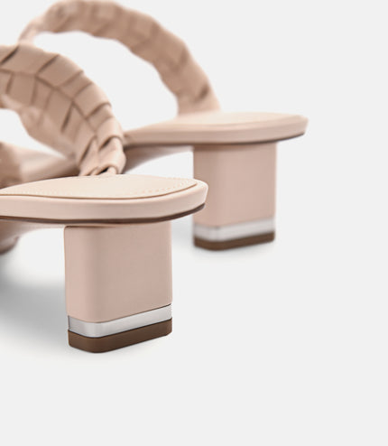 Palma Heel Sandals - Nude