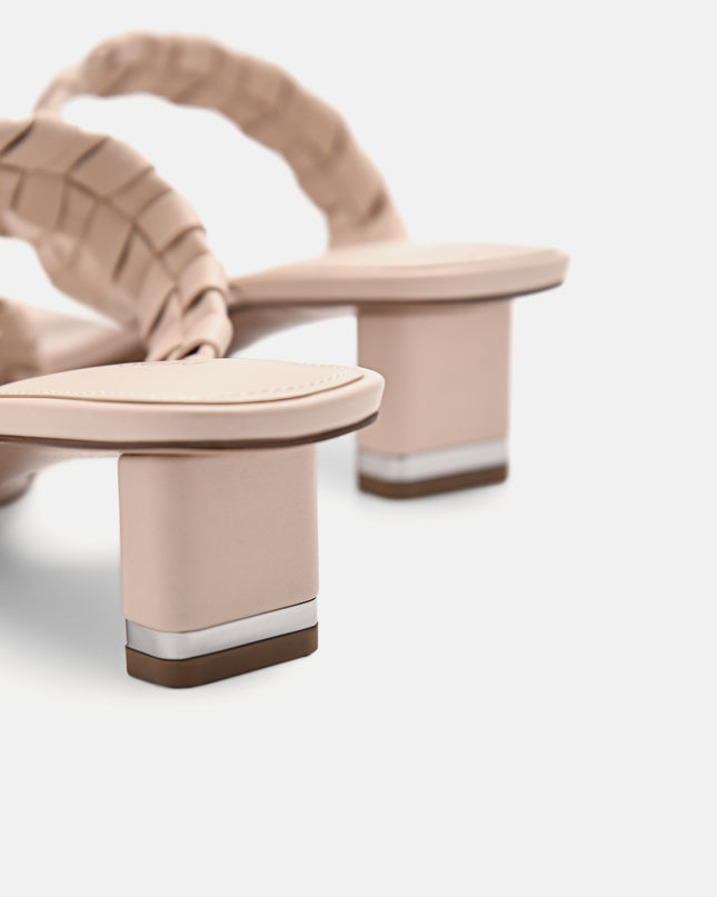 Palma Heel Sandals - Nude