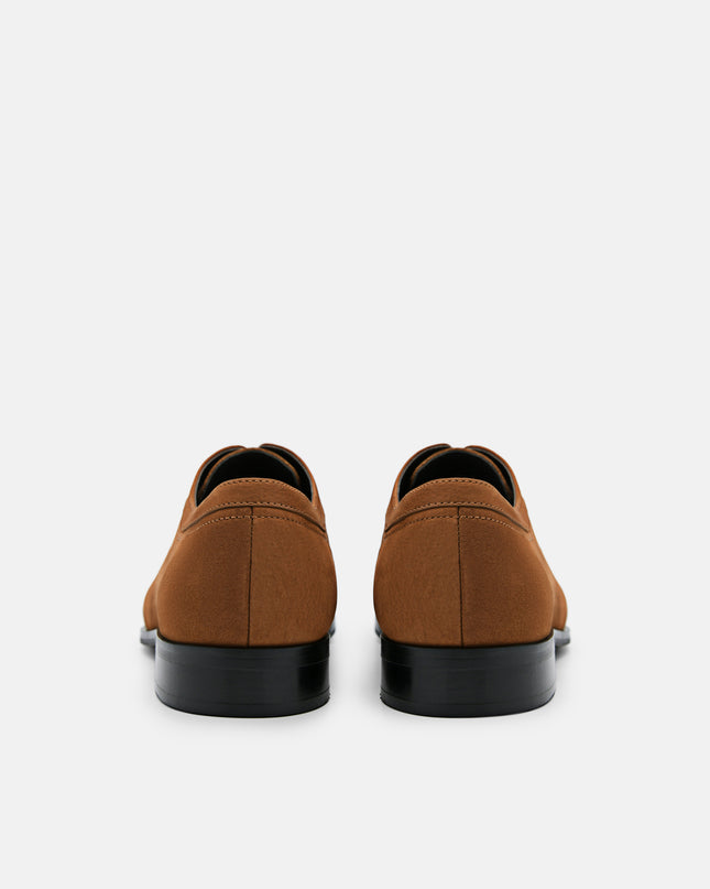Leather Derby Shoes - Cognac