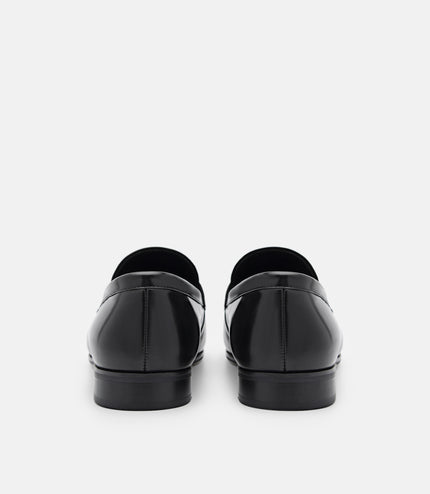 Helix Leather Loafers - Black
