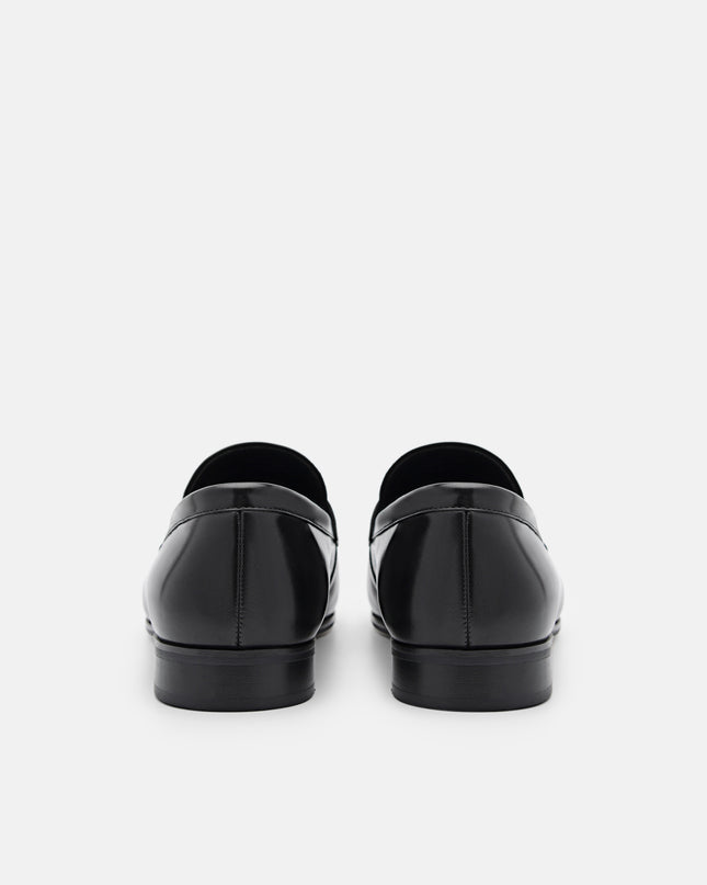 Helix Leather Loafers - Black