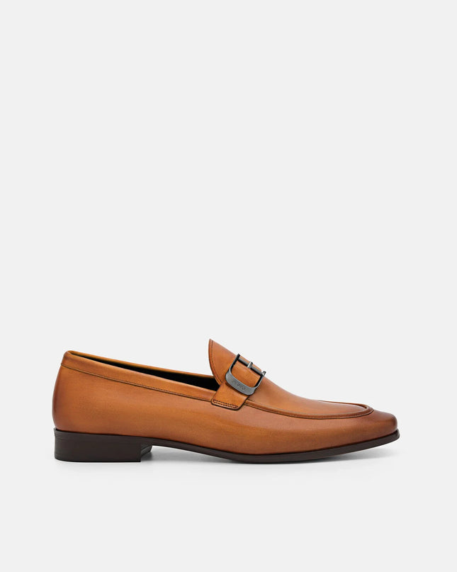 Helix Leather Loafers - Camel
