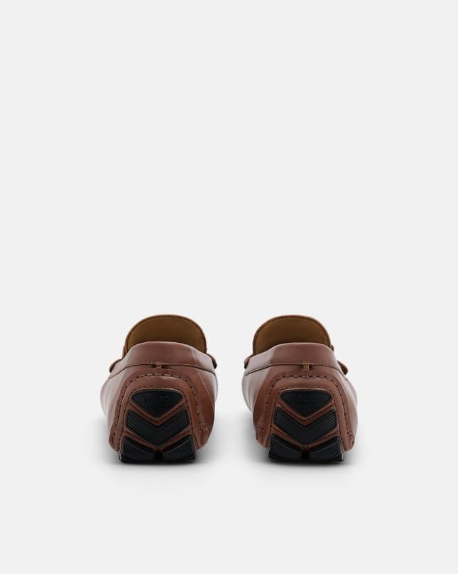 Leather Horsebit Moccasins - Brown
