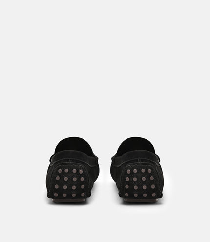 Leather Penny Moccasins - Black