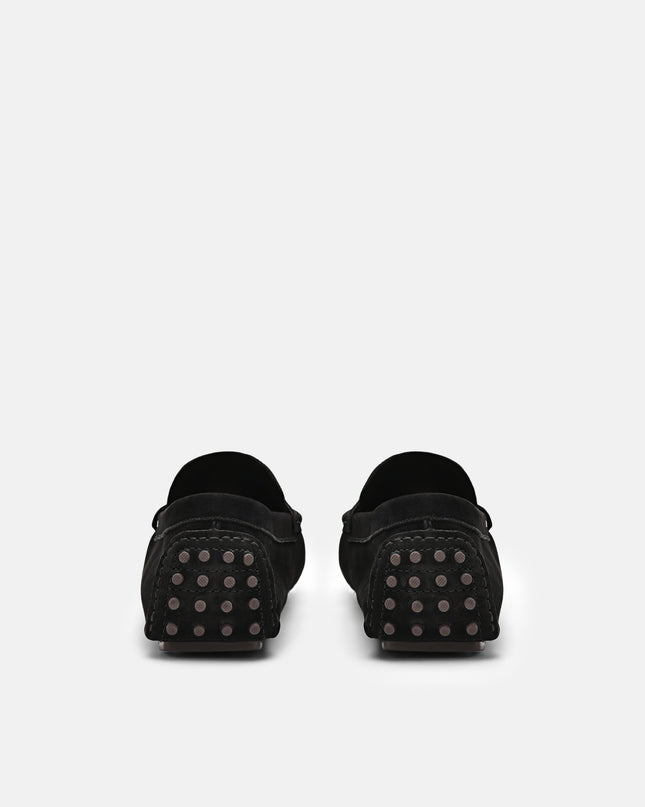 Leather Penny Moccasins - Black