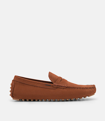 Leather Penny Moccasins - Dark Brown