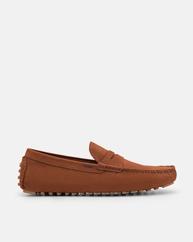 Leather Penny Moccasins - Dark Brown