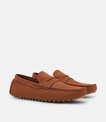 Leather Penny Moccasins - Dark Brown
