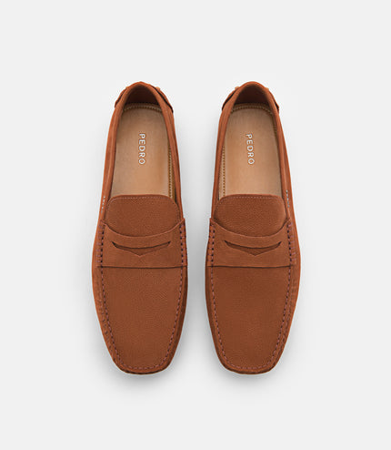 Leather Penny Moccasins - Dark Brown