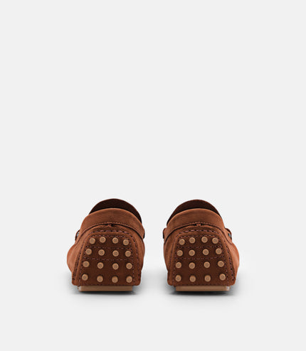 Leather Penny Moccasins - Dark Brown