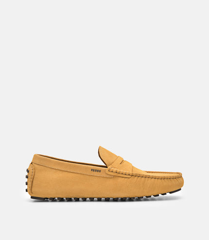 Leather Penny Moccasins - Mustard
