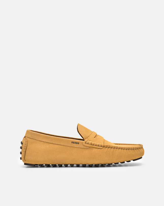 Leather Penny Moccasins - Mustard