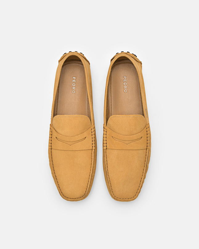 Leather Penny Moccasins - Mustard