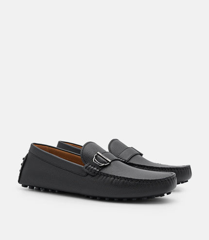 Jackson Leather Moccasins - Black
