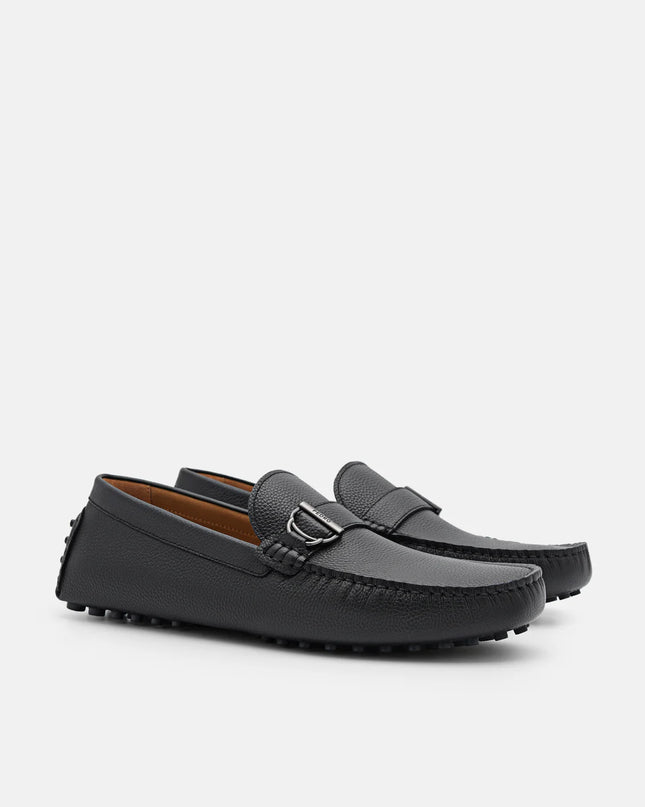 Jackson Leather Moccasins - Black