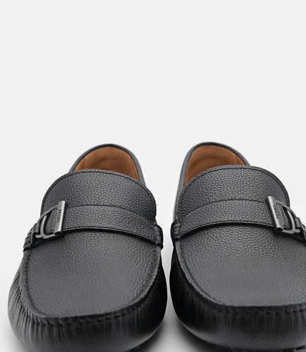 Jackson Leather Moccasins - Black