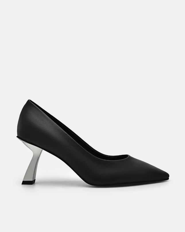 Amelie Leather Pumps - Black