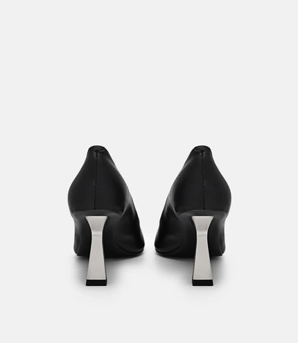 Amelie Leather Pumps - Black