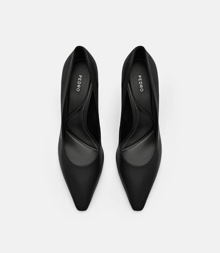 Amelie Leather Pumps - Black