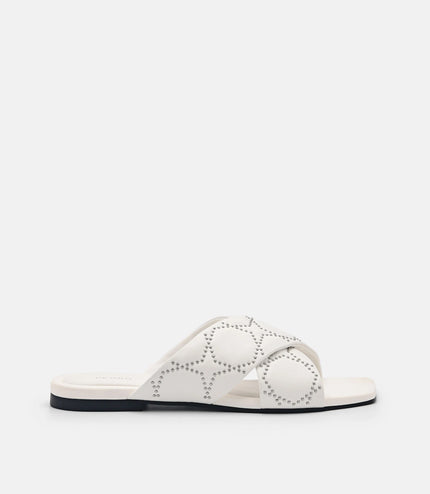 Maggie Slip-On Sandals - White