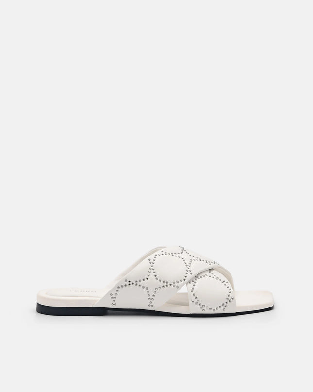Maggie Slip-On Sandals - White