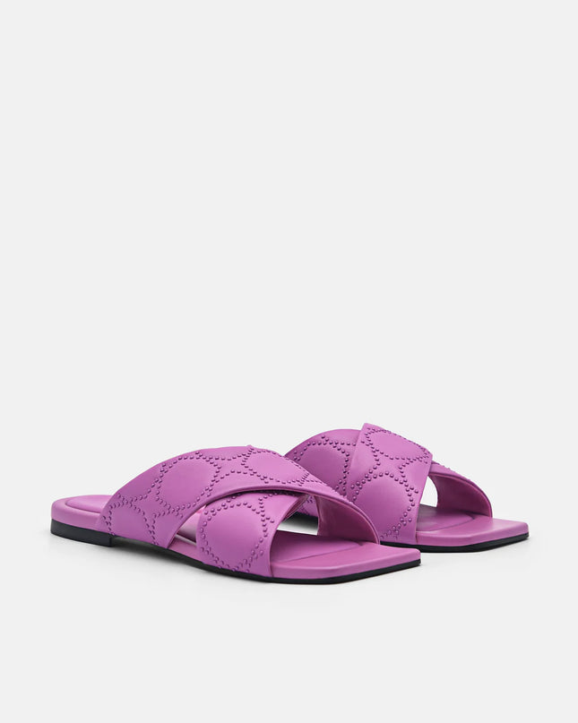 Maggie Slip-On Sandals - Berry