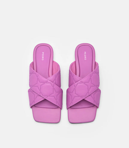 Maggie Slip-On Sandals - Berry