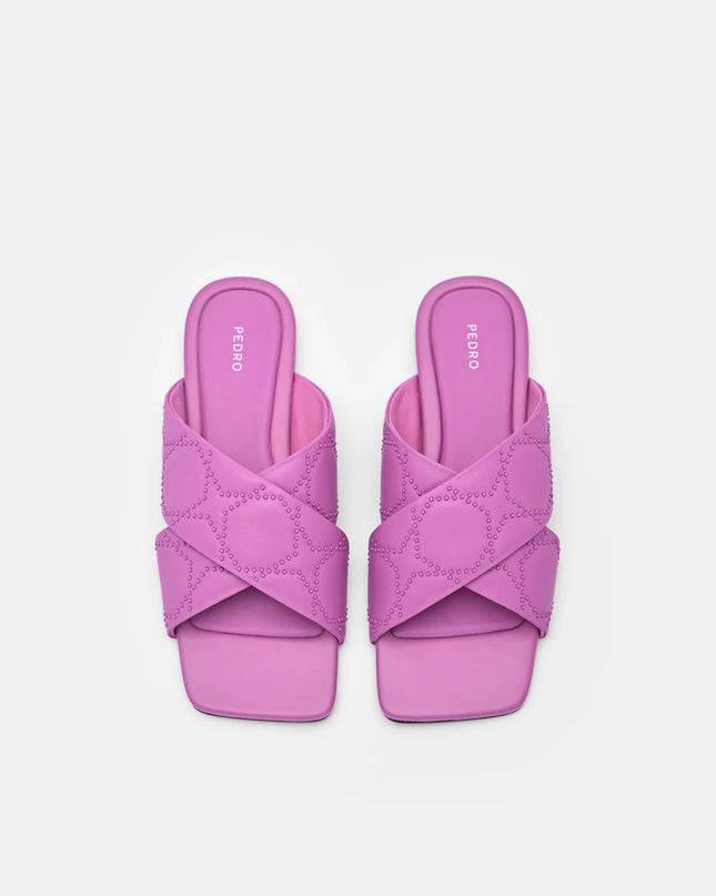 Maggie Slip-On Sandals - Berry