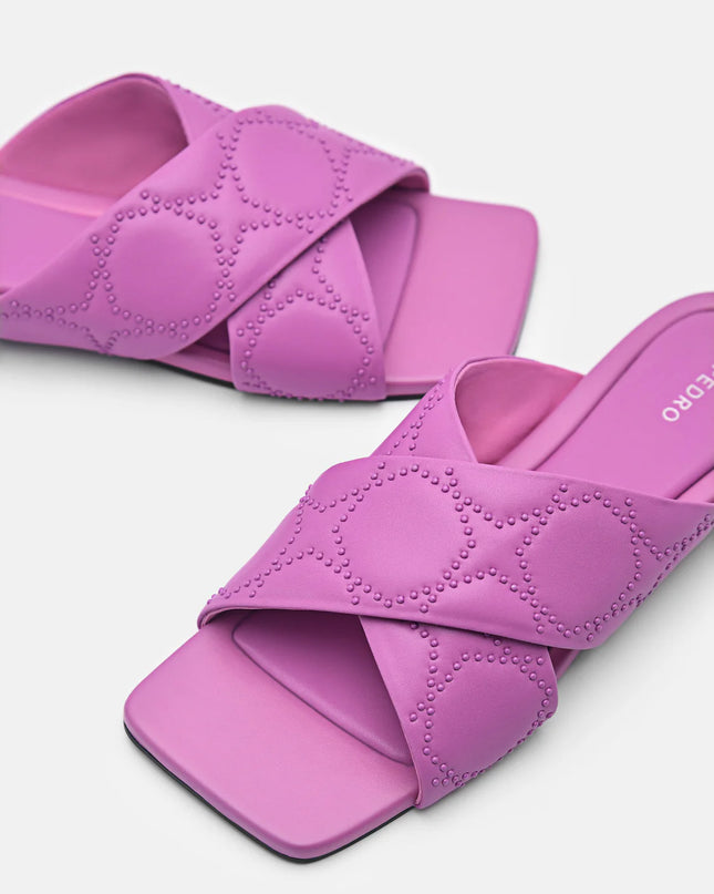 Maggie Slip-On Sandals - Berry