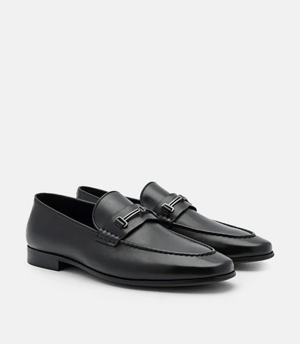 Anthony Leather Loafers - Black