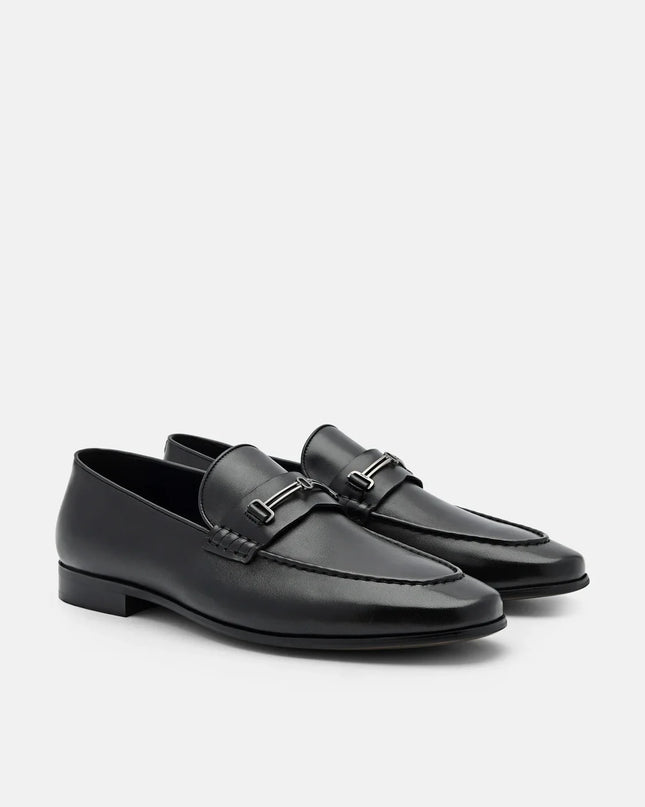 Anthony Leather Loafers - Black