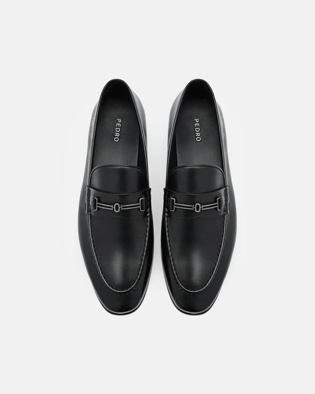 Anthony Leather Loafers - Black