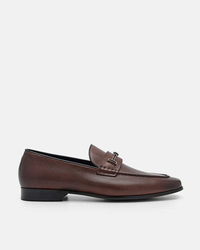 Anthony Leather Loafers - Brown