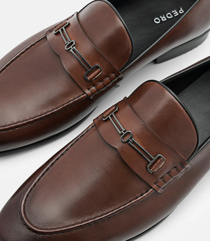 Anthony Leather Loafers - Brown