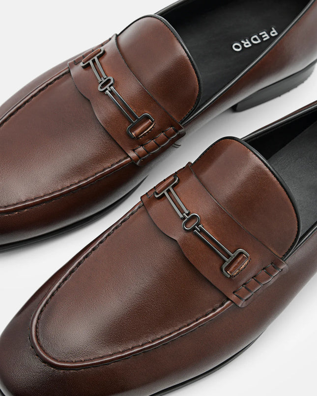 Anthony Leather Loafers - Brown