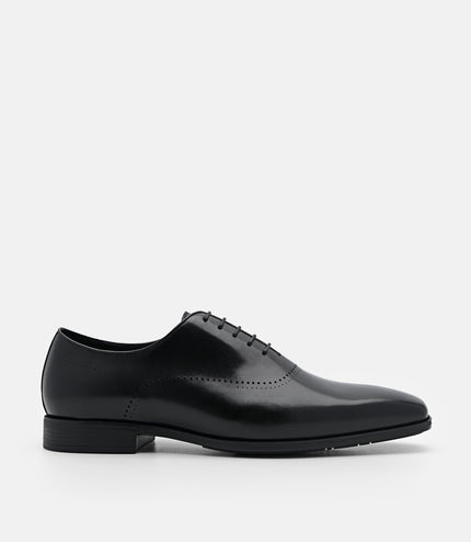 Altitude Lightweight Leather Oxford Shoes - Black