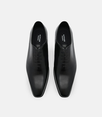 Altitude Lightweight Leather Oxford Shoes - Black