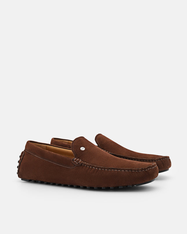 Oliver Nubuck Moccasins - Brown