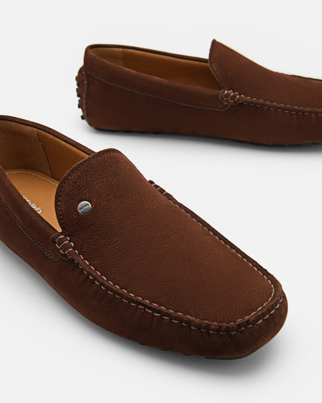 Oliver Nubuck Moccasins - Brown