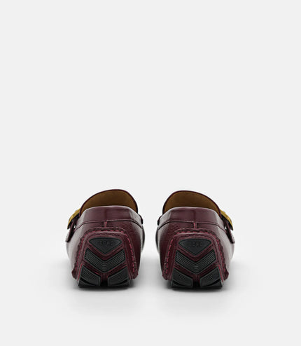Helix Leather Moccasins - Mahogany