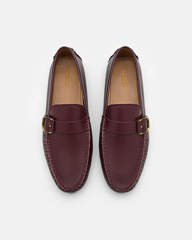 Helix Leather Moccasins - Mahogany