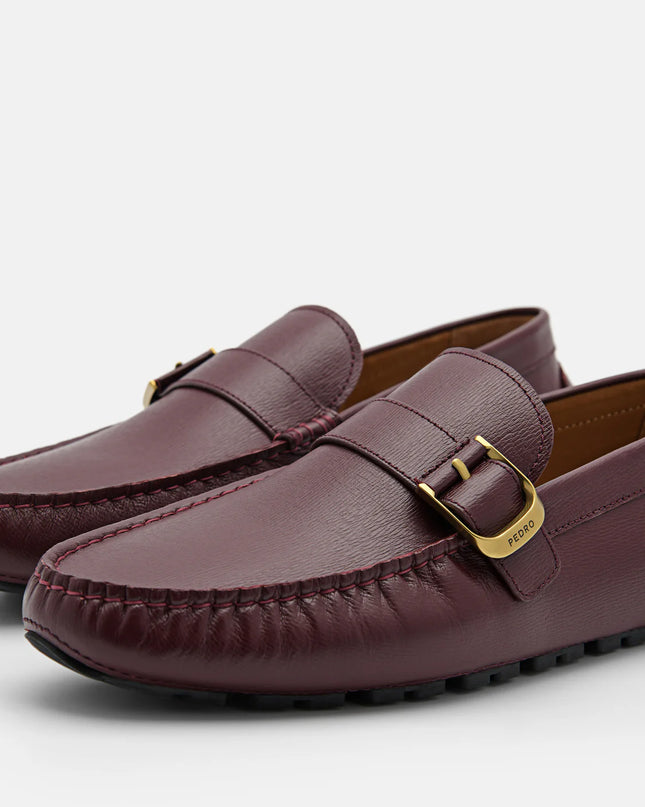 Helix Leather Moccasins - Mahogany