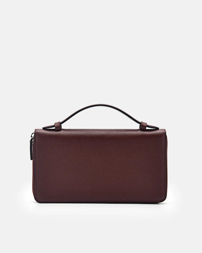 PEDRO Icon Leather Travel Organiser - Mahogany